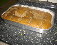 Bolo de casca de banana nanica