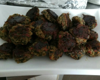 Bolinho de espinafre assado