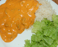 Estrogonofe de cabocha (abóbora japonesa)