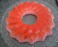 Mousse espelhado de morango