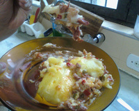 Escondidinho de mandioca com carne seca