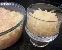 Doce de mamão verde ralado