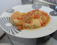 Filés de cação ao leite de coco