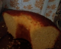 Bolo de fubá com farinha de arroz