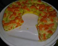 Souflé de cenoura de microondas