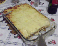 Torta de pão de forma quente