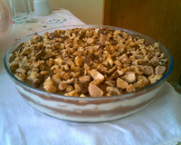 Pavê de nozes e bombom