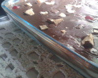 Pavê de chocolate preto e chocolate branco