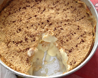 Bolo de farofa com banana