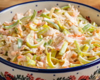 Meu sucesso de Páscoa: uma salada que preparo em grandes quantidades e que desaparece rapidinho