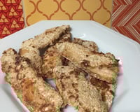 Filé de peixe empanado sem fritura