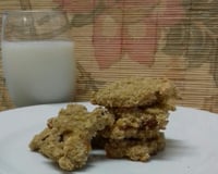 Cookies de banana e aveia