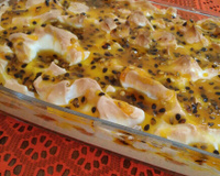 Pavê mousse de maracujá