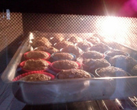 Bolo natural de aveia e banana