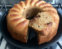 Bolo de banana de liquidificador