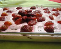 Espuma de morango fácil