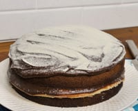 Bolo de chocolate com leite ninho
