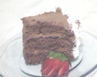 Bolo de chocolate de aniversário