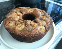 Bolo integral de banana com aveia