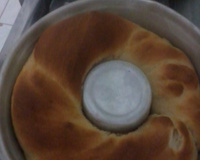 Pão caseiro de queijo