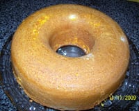 Bolo de cenoura com suco de laranja