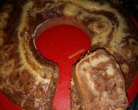 Bolo mesclado de liquidificador