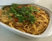 Macarrão ao leite de coco