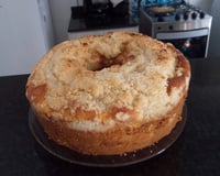 Cuca de banana com farofa da Vovó