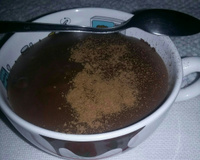 Mingau de trigo com chocolate