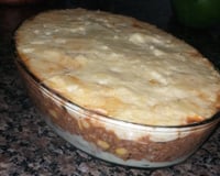 Escondidinho de requeijão com carne moída