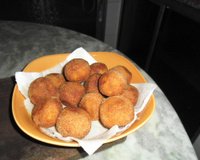 Bolinho de abóbora com carne seca