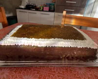 Bolo mousse de maracujá e chocolate