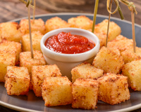 Dadinho de tapioca de queijo cottage feito na airfryer: receita fácil e rápida para um lanche sem lactose perfeito!