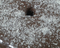 Bolo de Banana com cobertura de Brigadeiro