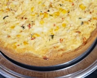Quiche de frango com palmito