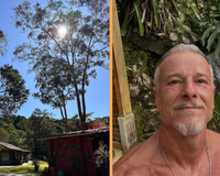 Sítio onde Marcello Novaes vive, em Teresópolis, na Serra do Rio de Janeiro, tem piscina de ondas, cachoeira particular, horta, espaço para criação de galinhas e até uma marcenaria para ator produzir os próprios móveis