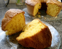 Bolo de fubá com laranja fofinho