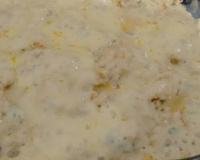 Creme de frango com legumes ao forno