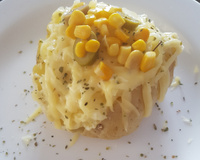 Batata assada e recheada