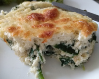 Souflé delicioso de espinafre sucesso garantido