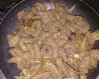 Bife de fígado acebolado