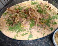 Macarrão na pressão com carne moída