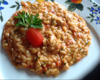 Risoto Frango com Requeijão