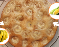 Só bater no liquidificador: bolo de milho ou bolo de banana? Não precisa escolher, faça os dois!