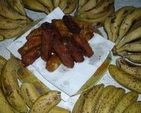 Banana à milanesa com farinha de rosca