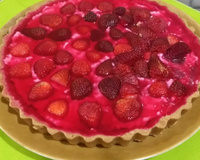 Torta de morango simples