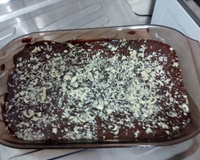 Mousse de creme com chocolate