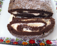 Rocambole mousse de chocolate