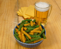 Torresmo de macarrão