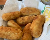 Bolinho de batata com carne moída